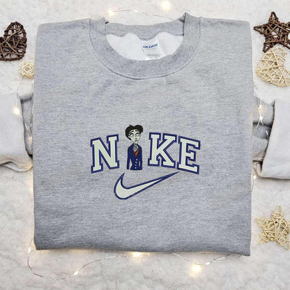 Victor x Nike Embroidered Shirt Corpse Bride Cartoon Embroidered Hoodie Best Gift Ideas For Family