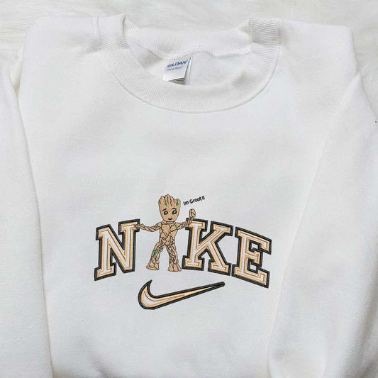 Im Groot x Nike Embroidered Shirt Marvel Characters Embroidered Hoodie Best Gift Ideas