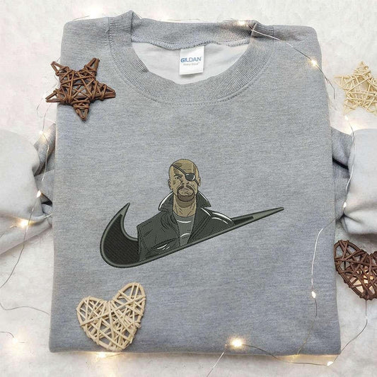 Nick Fury x Nike Embroidered Shirt Agent of SHIELD Embroidered Shirt Nike Inspired Embroidered Shirt