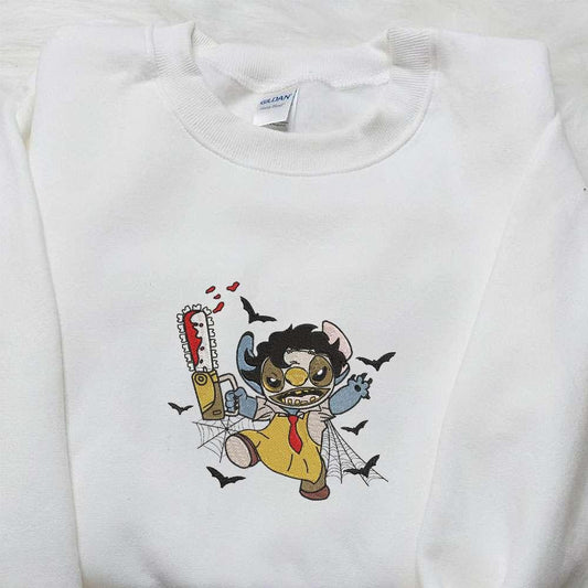 Leather Stitch Embroidered Shirt Lilo And Stitch Disney Embroidered Hoodie Best Gift Ideas For Family