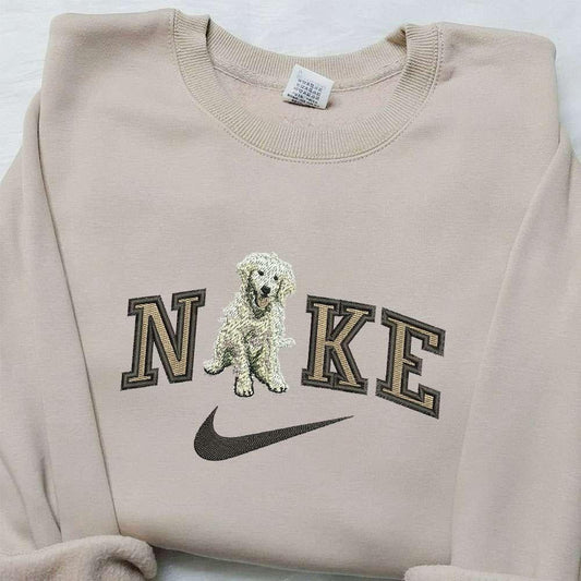 Bedlington Dobby x Nike Embroidered Shirt Animal Embroidered Shirt Custom Nike Embroidered Shirt