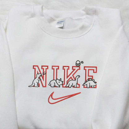 Dinorsaur x Nike Embroidered Shirt Animal Embroidered Shirt Custom Nike Embroidered Shirt
