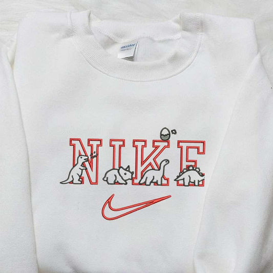 Dinorsaur x Nike Embroidered Shirt Animal Embroidered Shirt Custom Nike Embroidered Shirt