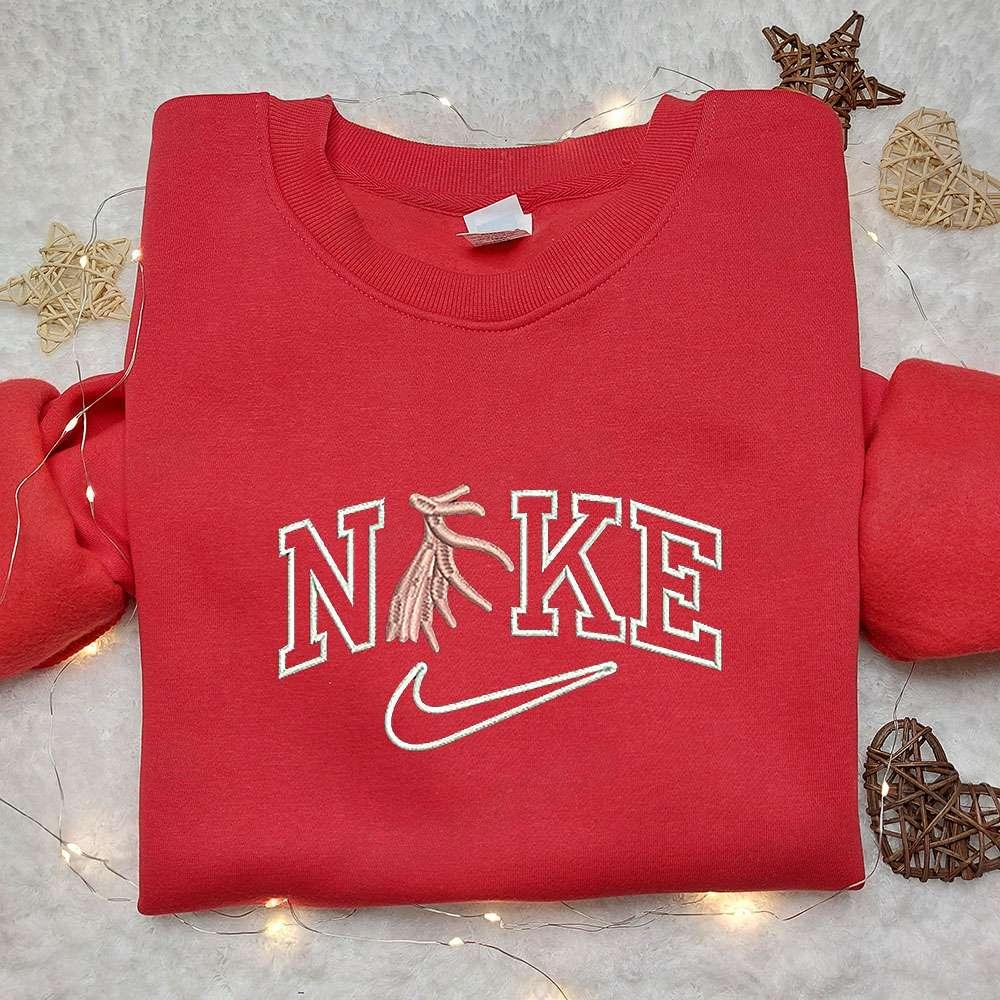 Decapodiformes x Nike Embroidered Sweatshirt Animal Embroidered Sweatshirt Nike Inspired Embroidered Shirt