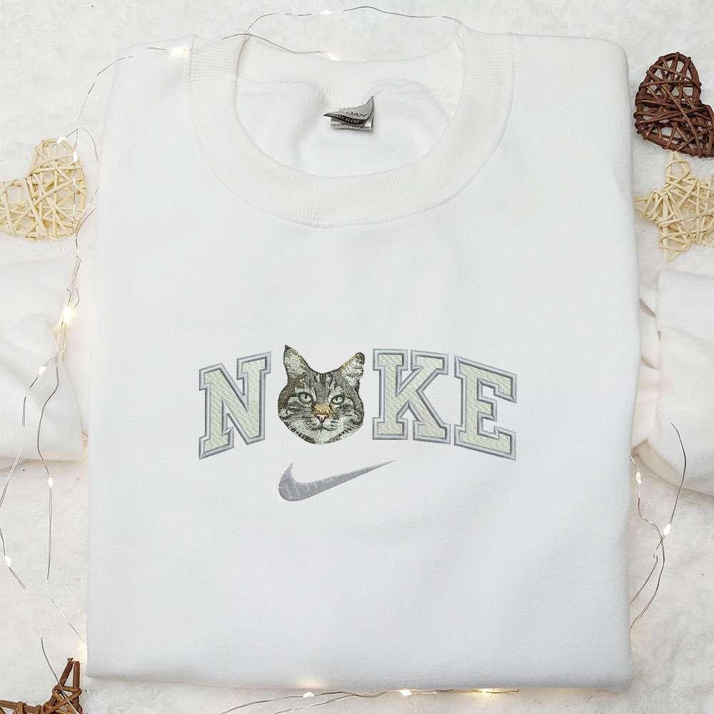Cat Face Animal Embroidered Shirt, Animal Lover, Best Gift For Family