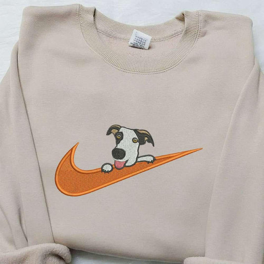 Dalmatian x Nike Embroidered Shirt Animal Embroidered Shirt Custom Nike Embroidered Shirt