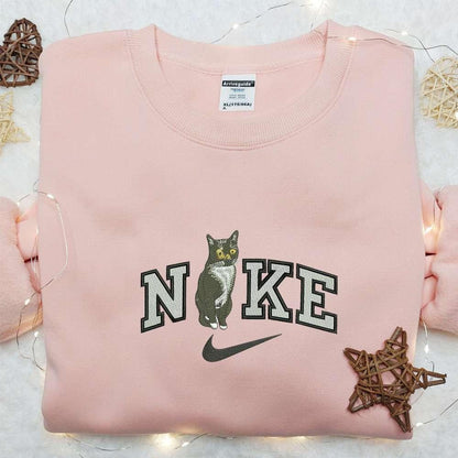 Pet Tuxedo Cat Animal Embroidered Shirt, Animal Lover, Best Gift For Family