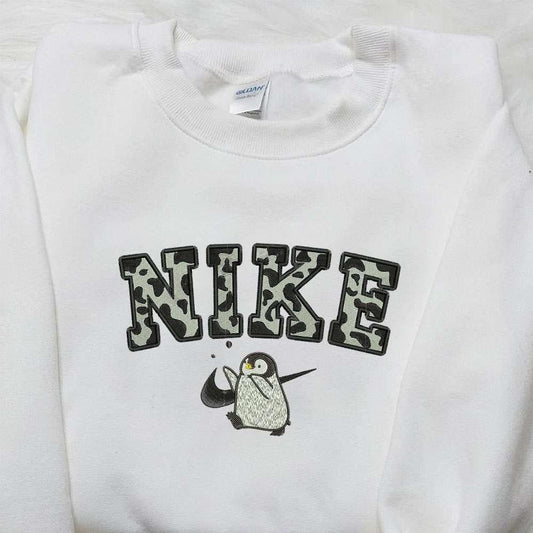 Penguin x Nike Embroidered Sweatshirt Animal Embroidered Sweatshirt Nike Inspired Embroidered Shirt