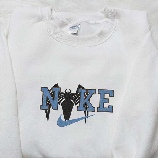 Nike x Spider Embroiderd Shirt Nike Inspired Embroidered Hoodie Cool Embroidered Sweatshirt