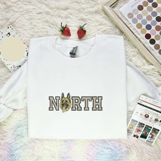 German Shepherd Dog North Animal Embroidered Shirt, Inspired Famous Movie, Best Gift For Fans