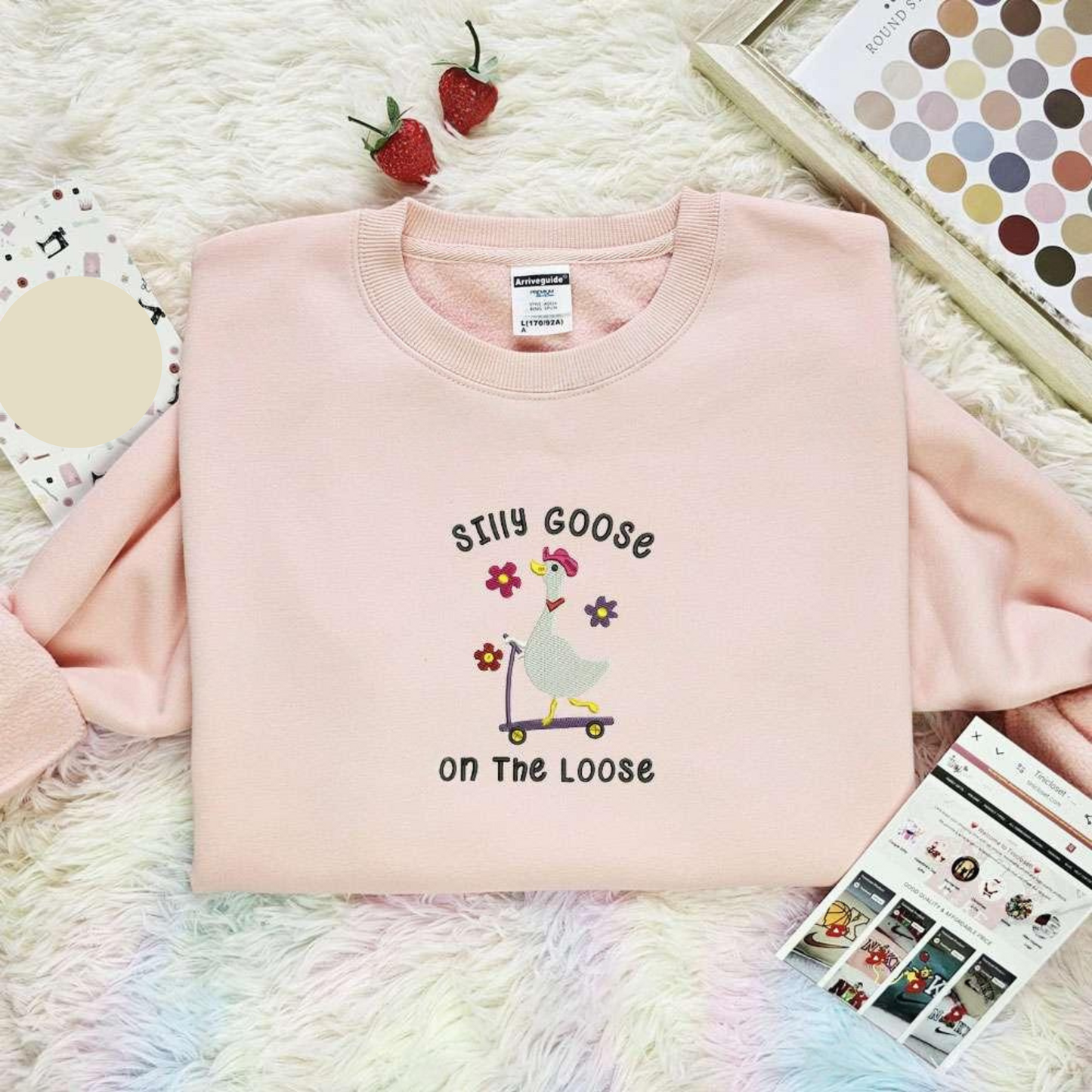 Silly Goose On The Loose Funny Embroidered Shirt, Inspired Famous Movie, Best Gift For Fans