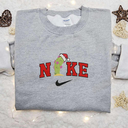 Cactus Xmas Hat x Nike Christmas Embroidered Sweatshirt Cartoon Christmas Embroidered Shirt Best Christmas Gift Ideas