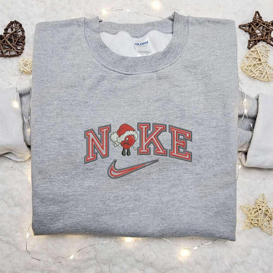 Bad Bunny Xmas x Nike Christmas Embroidered Shirt Nike Inspired Embroidered Shirt Best Christmas Gift Ideas