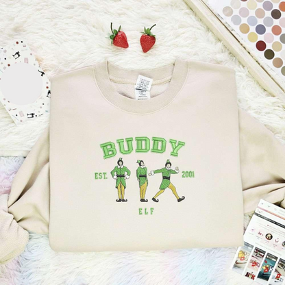 Buddy Elf Est 2001 Christmas Embroidered Shirt, Best Christmas Gift Ideas For Family