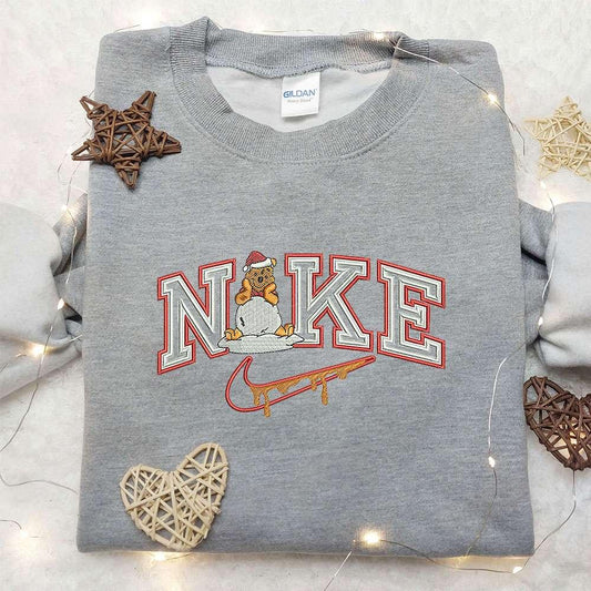 Winnie The Pooh x Nike Embroidered Sweatshirt Winnie The Pooh Disney Embroidered Sweatshirt Best Chistmas Gifts Ideas