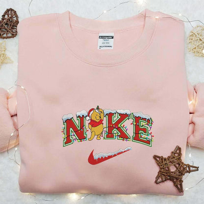Winnie The Pooh Christmas Embroidered Shirt