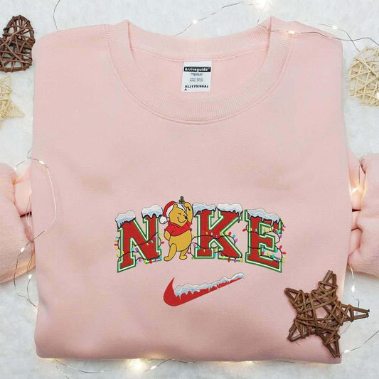 Winnie The Pooh Christmas Embroidered Shirt