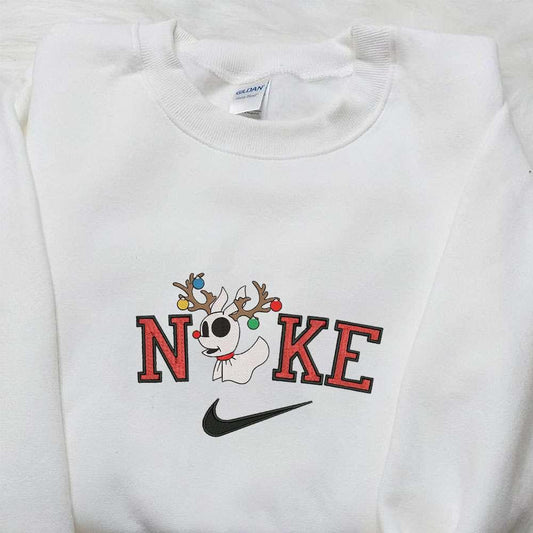 Zero Reinder Christmas x Nike Embroidered Sweatshirt Movie Merry Christmas Embroidered Shirt Best Christmas Day Gift Ideas
