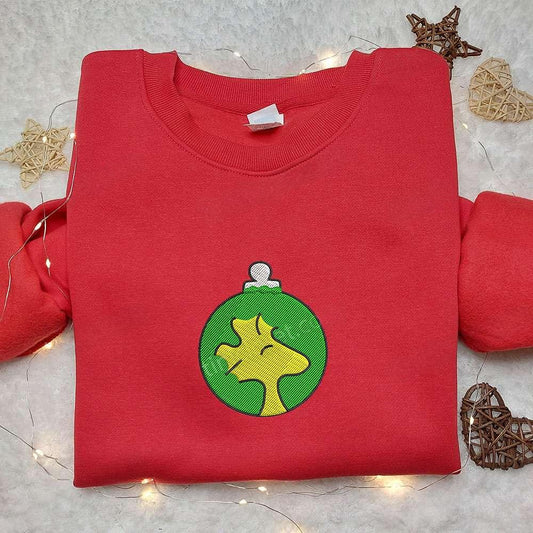 Woodstock The Peanuts Christmas Ornament Embroidered Shirt Christmas Embroidered Hoodie Best Gifts For Family