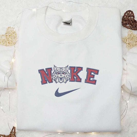 Arizona Wildcats x Nike Embroidered Shirt NCAA Embroidered Hoodie Best Gift Idea
