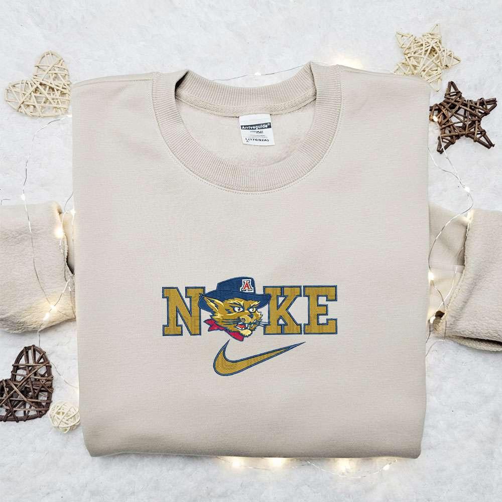 Arizona Wildcats x Nike Embroidered Shirt NBA Sports Embroidered Hoodie Best Fandom Gift Idea 1