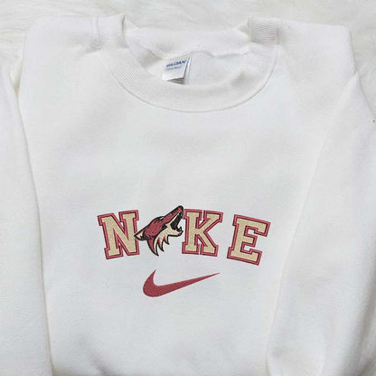 Arizona Coyotes x Nike Embroidered Shirt NHL Sports Embroidered Hoodie Best Fandom Gift Idea
