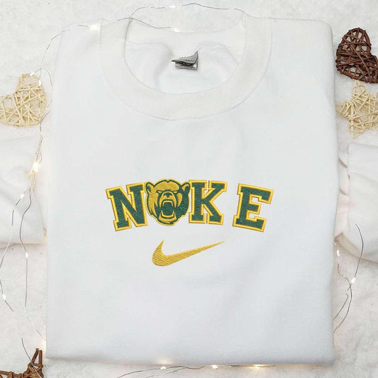 Baylor Bears x Nike Embroidered Shirt NCAA Sports Embroidered Hoodie Best Gift Idea