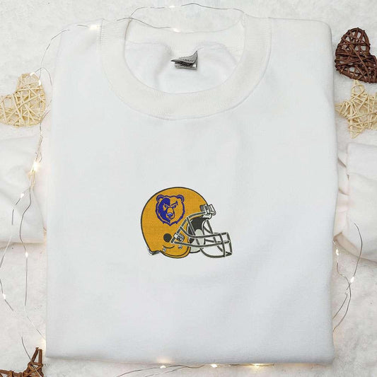 California Golden Bears Helmet Embroidered Shirt NFL Sports Embroidered Hoodie Best Gift Idea