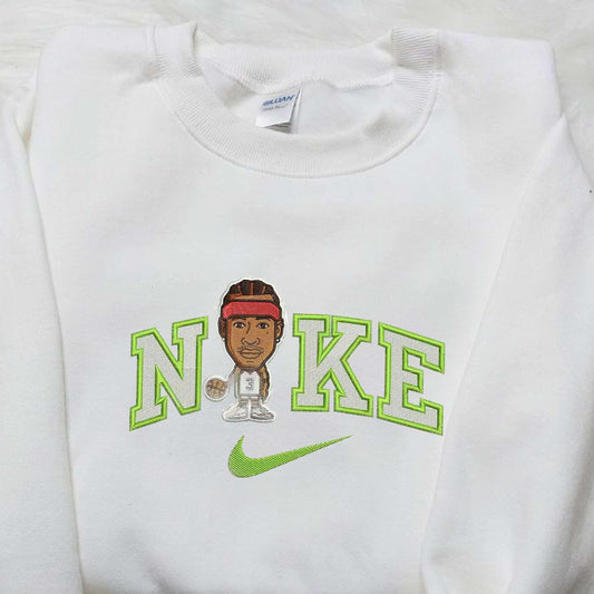 Allen Iverson x Nike Embroidered Shirt NBA Embroidered Shirt Unique Gifts for Sports Fans