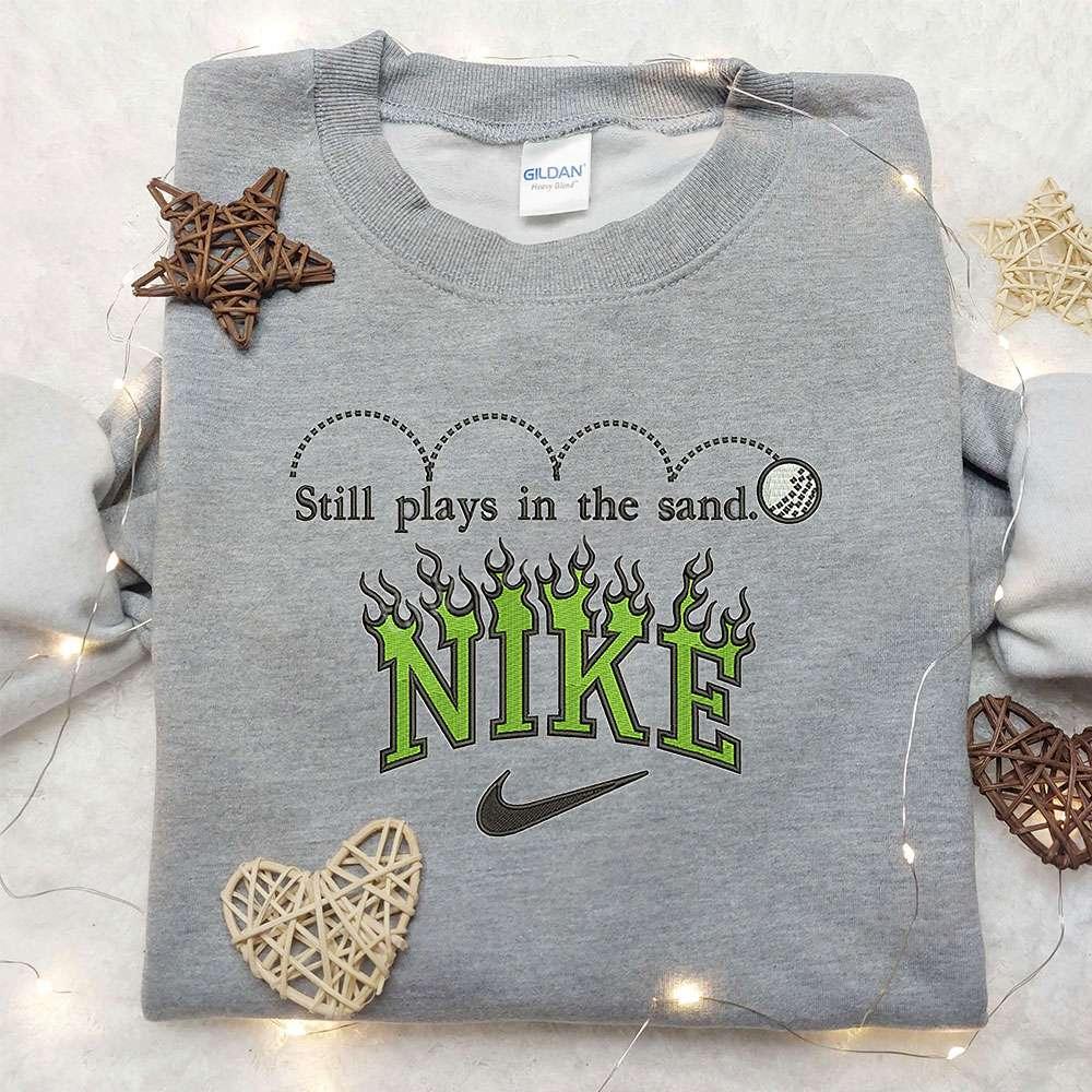 Baseball x Nike Embroidered Sweatshirt MLB SPport Embroidered Shirt Nike Inspired Embroidered Shirt