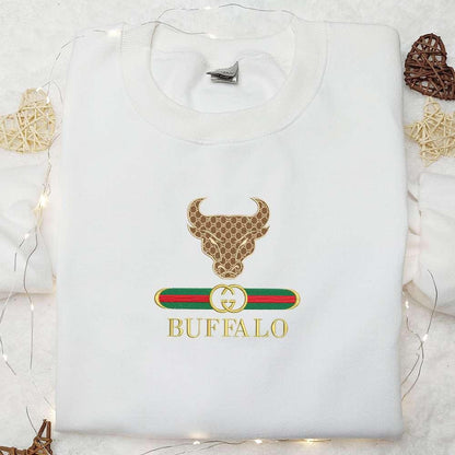 Buffalo Bulls x Gucci Embroidered Shirt NCAA Sports Embroidered Hoodie Best Gift Idea