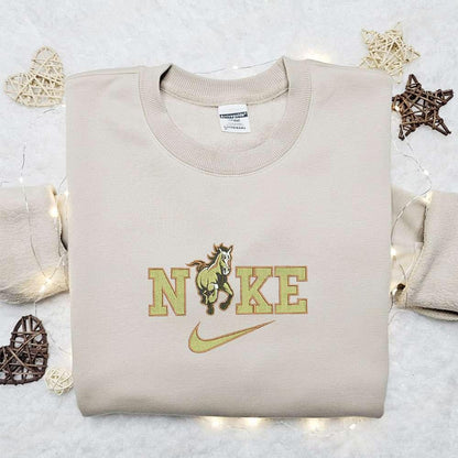 Cal Poly Mustangs x Nike Embroidered Shirt NFL Sports Embroidered Hoodie Best Fandom Gift Ideas 1