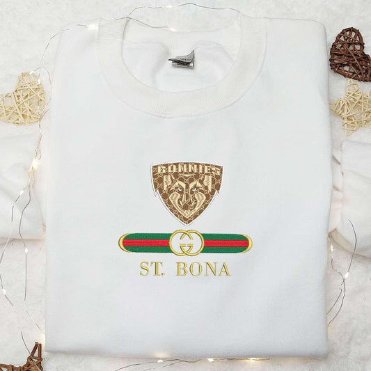 Bonaventure Bonnies x Gucci Embroidered Shirt NCAA Sports Embroidered Hoodie Best Gift Idea