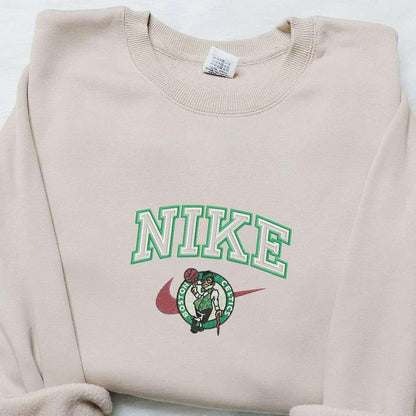 Boston Celtics x Nike Embroidered Shirt Sports Embroidered Hoodie Best Gift Ideas For Family