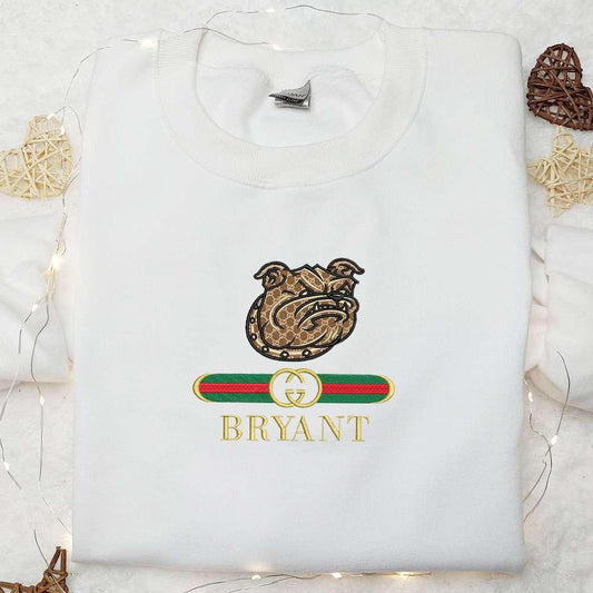 Bryant Bulldogs x Gucci Embroidered Shirt NCAA Sports Embroidered Hoodie Best Gift Idea
