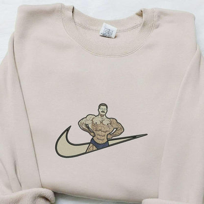 CBUM x Nike Swoosh Embroidered Shirt Sports Embroidered Hoodie Best Gifts For Family