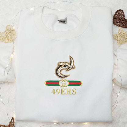 Charlotte 49ers x Gucci Embroidered Shirt NCAA Sports Embroidered Hoodie Best Gift Idea