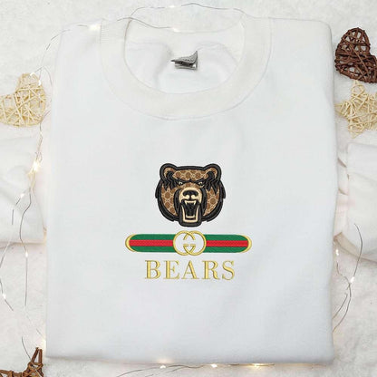 Central Arkansas Bears x Gucci Embroidered Shirt NCAA Sports Embroidered Hoodie Best Gift Idea