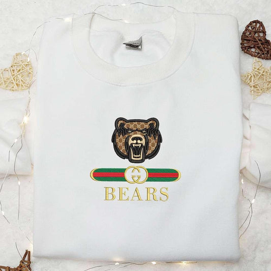 Central Arkansas Bears x Gucci Embroidered Shirt NCAA Sports Embroidered Hoodie Best Gift Idea
