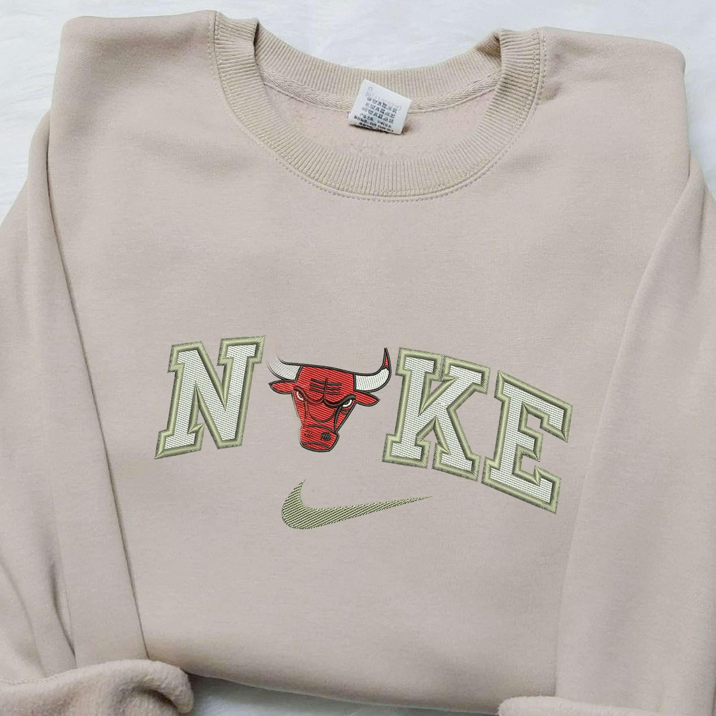 Chicago Bull x Nike Embroidered Shirt Custom Nike Embroidered Shirt NBA Embroidered Shirt 2