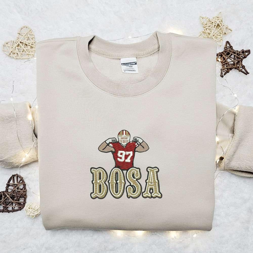 Bosatext Embroidered T shirt Sports Embroidered T shirt Nike Inspired Embroidered T shirt