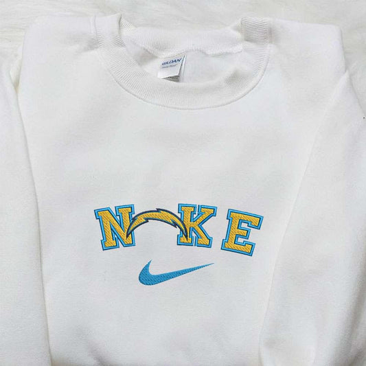 Los Angeles Chargers x Nike Embroidered Shirt NFL Sports Embroidered Shirt Nike Inspired Embroidered Hoodie 1