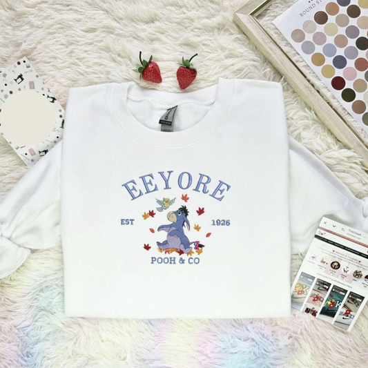 Eeyore Est 1926 Autumn Fall Embroidered Shirt Disney Characters, Best Christmas Gift Ideas For Family