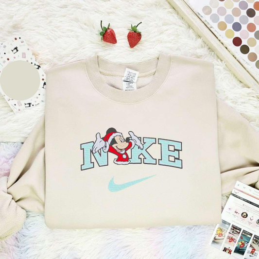 Mickey Mouse Christmas Embroidered Shirt, Best Christmas Gift Ideas For Family