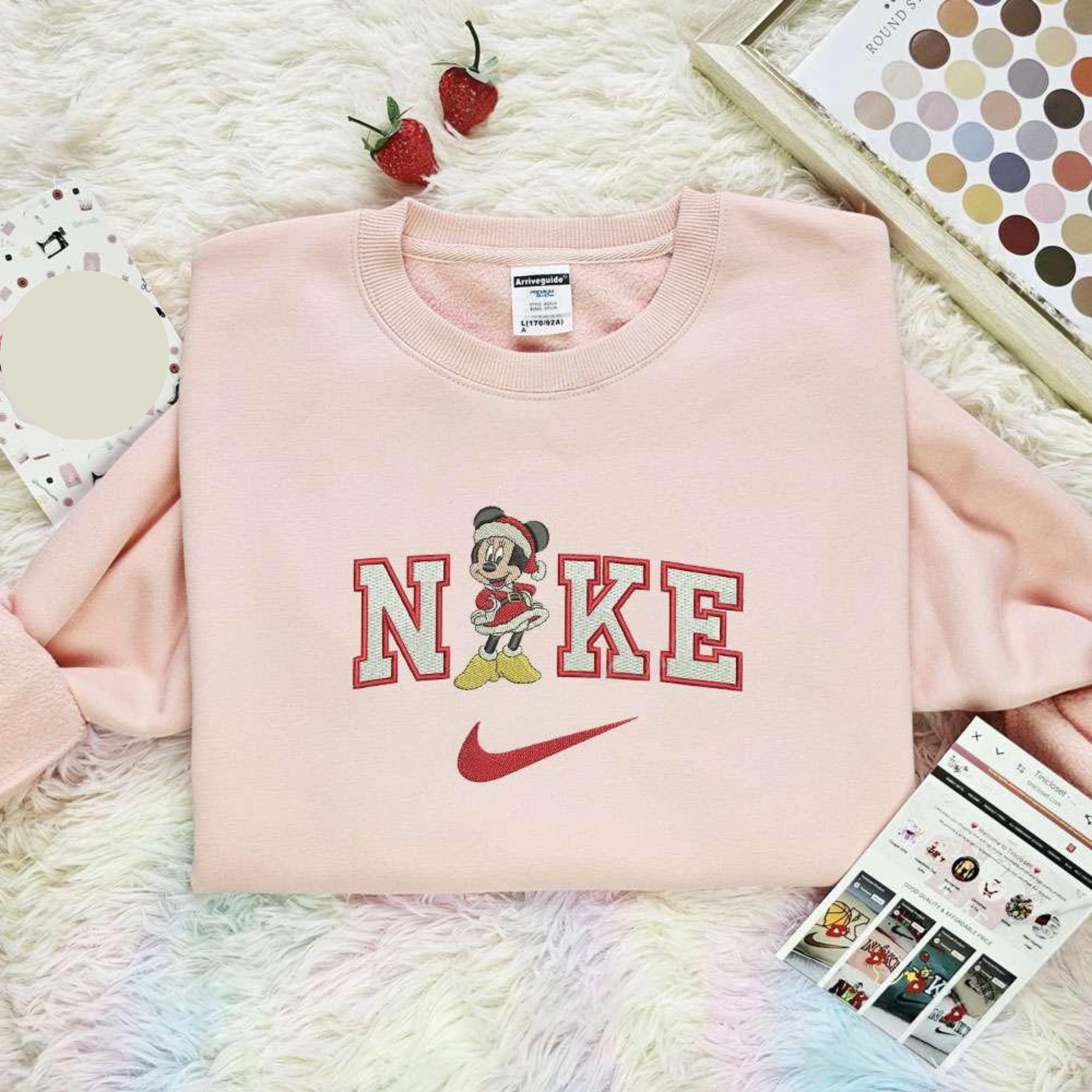 Minnie Christmas Disney Characters Embroidered Shirt, Best Christmas Gift Ideas For Family