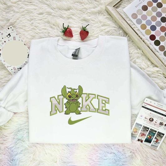 Stitch Grinch Christmas Embroidered Shirt, Best Christmas Gift Ideas For Family