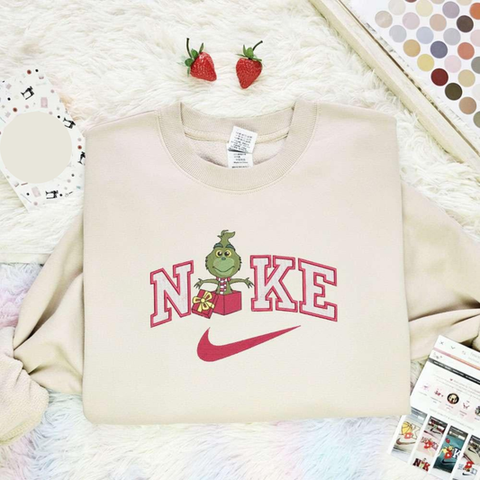 Grinch Surprise Box Christmas Embroidered Shirt, Best Christmas Gift Ideas For Family