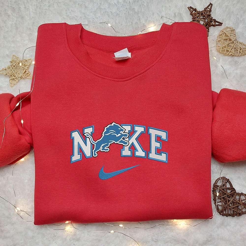 Nike x Detroit Lions Embroidered Sweatshirt NFL Embroired Shirt