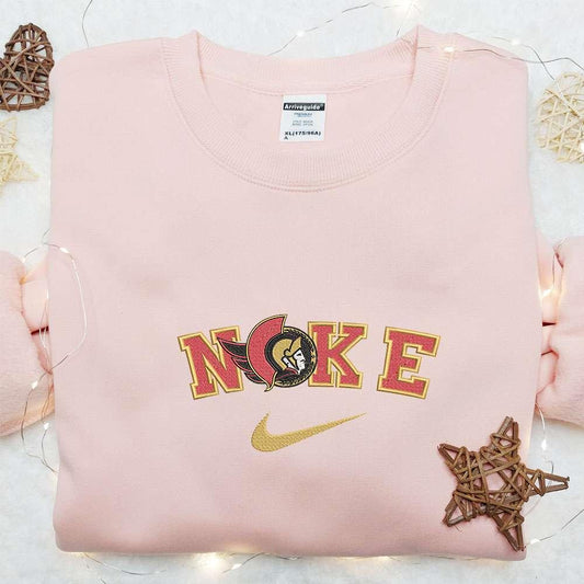 Nike x Ottawa Senators Embroidered Hoodie Sports Embroidered Hoodie Nike Inspired Embroidered Hoodie 1