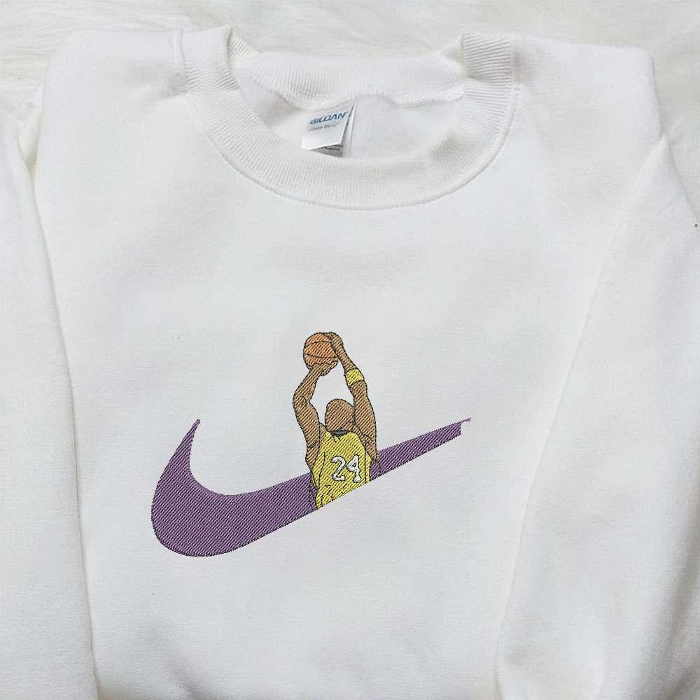 Nike x Kobe Bryant Embroidered Shirt Los Angeles Lakers Embroidered Shirt NBA x Nike Embroidered Shirt